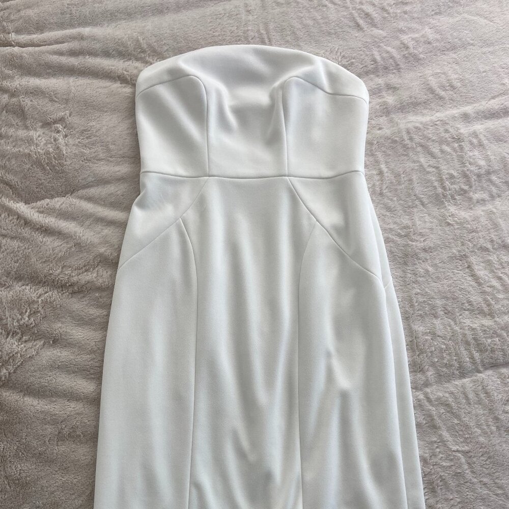BHLDN white midi dress